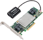 2281600-R Microsemi Adaptec ASR-81605ZQ (PCI-E v3 x8, LP) SGL SAS 12G RAID 0, 1, 10, 1E, 5, 6, 50, 60, 16 ports (int 4*SFF8643),1Gb, FlashBackup, каб. Отдельно