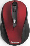 1132212 Мышь Hama MW-400 красный оптическая (1600dpi) беспроводная USB для ноутбука (6but)
