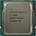 SRKNW CPU Intel Core i5-11600 (2.8GHz/12MB/6 cores) LGA1200 OEM, UHD Graphics 750 350MHz, TDP 65W, max 128Gb DDR4-3200, CM8070804491513SRKNW, 1 year