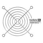 1995939 Exegate EX295262RUS Решетка для вентилятора 90x90 ExeGate EG-090MR (90x90 мм, металлическая, круглая, никель)