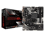 1267984 Материнская плата AMD B350 SAM4 MATX AB350M-HDV R4.0 ASROCK