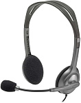 7000004313 Гарнитура/ Headset Logitech H110 (20-20000Hz, mic, 2x3.5mm jack, 1.8m)