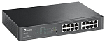 TL-SG1016PE Коммутатор TP-Link Easy Smart гигабитный 16-портовый PoE+, настольный/монтируемый в стойку, 16 гигабитных портов, из них 8 портов PoE+, бюджет PoE: 11
