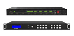 140065 Коммутатор Infobit Матричный 4K60 HDMI [iMatrix H44HAW], 4х4, 3840x2160/60Hz, бесподрывное переключение, аудио и ИК матрица, поддержка видеостены.