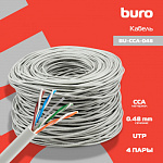 1442319 Кабель сетевой Buro BU-CCA-048 UTP 4 пары cat5E solid 0.48мм CCA 305м серый