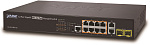 1000467374 Коммутатор Planet коммутатор/ IPv4/IPv6, 8-Port Managed 802.3at POE+ Gigabit Ethernet Switch + 2-Port 10/100/1000Mbps RJ45 + 2-Port 100/1000X SFP (240W)
