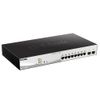 78970 Коммутатор D-Link DGS-1210-10MP/FL1A Управляемый L2 коммутатор с 8 портами 10/100/1000Base-T и 2 портами 1000Base-X SFP (8 портов PoE 802.3af/at, PoE-