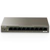 173230 Коммутатор Tenda TEG1109P-8-102W Коммутатор неуправляемый PoE, 9 портов 9x1 Гбит/с, PoE 8х92 Вт, настольный