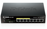 D-Link DES-1008P/C1A, L2 Unmanaged Switch with 8 10/100Base-TX ports (4 PoE ports 802.3af (15,4 W), PoE Budget 52 W).1K Mac address, Auto-sensing, 802