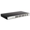 91415 Коммутатор D-Link DGS-1210-28MP/F3A Настраиваемый L2 коммутатор с 24 портами 10/100/1000Base-T и 4 комбо-портами 100/1000Base-T/SFP (24 порта PoE 802.