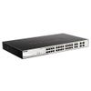 91531 Коммутатор D-Link DGS-1210-28P/F3A Настраиваемый L2 коммутатор с 24 портами 10/100/1000Base-T и 4 комбо-портами 100/1000Base-T/SFP (24 порта PoE 802.3