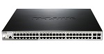 D-Link DGS-1210-52P/ME/B1A, PROJ L2 Managed Switch with 48 10/100/1000Base-T ports and 4 1000Base-X SFP ports (8 PoE ports 802.3af/802.3at (30 W), 16