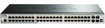 D-Link DGS-1510-52X/A1A, Gigabit Stackable SmartPro Switch with 48 10/100/1000Base-T ports, 4 10G SFP+ ports