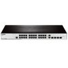 66524 Коммутатор D-Link DES-3200-28/C1A Управляемый коммутатор 2 уровня с 24 портами 10/100BASE-T + 2 комбо-портами 1000Base-T/SFP, RTL {3} (370366)