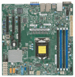 MBD-X11SSH-F-O Supermicro Motherboard 1xCPU X11SSH-F E3-1200 v5, 6thGeni3, Pent, Celeron/ UpTo4UDIMM/ 8x SATA3/ C236 RAID 0/1/5/10/ 2xGE/ 1xPCIx8(in x16), 1xPCIx8, 1