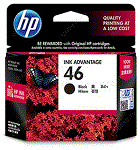 CZ637AE Cartridge HP №46 для Deskjet Ink Advantage 2020hc Printer / 2520hc AiO, черный