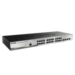 D-Link DGS-1210-28/ME/B1A, L2 Managed Switch with 24 10/100/1000Base-T ports and 4 1000Base-X SFP ports.16K Mac address, 802.3x Flow Control, 4K of 80