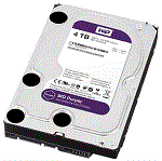 Жесткий диск WD Western Digital HDD SATA-III 4000Gb Purple WD40PURX, IntelliPower, 64MB buffer (DV-Digital Video), 1 year