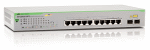 AT-GS950/10PS-50 Allied Telesis Gigabit Smart Access PoE+ switch, 8+2 ports