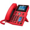 66364 Телефон IP Fanvil X5U-R 16 линий, цветной экран 3.5" + доп. цветной экран 2.4", HD, Opus, 10/100/1000 Мбит/с, USB, Bluetooth, PoE, Красный