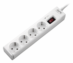 P43-RS APC Essential SurgeArrest 4 outlets, 1 meter power cord, 230V Russia, White