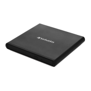 053504 Verbatim external mobile DVD rewriter USB 2.0 black (LIGHT VERSION)