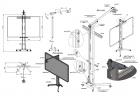 23096 Штанга для проекторов к стойке SMART-BASE с шагом регулировки от 800 до 1500 мм