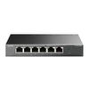 80199 Коммутатор TP-LINK TL-SF1006P 4-портовый 10/100 Мбит/с неуправляемый коммутатор PoE+ с 2 Uplink-портами 10/100 Мбит/с, металлический корпус, настольна
