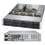 SYS-6029P-WTR Серверная платформа SUPERMICRO SuperServer 2U 6029P-WTR noCPU(2)2nd Gen Xeon Scalable/TDP 70-205W/ no DIMM(12)/ SATARAID HDD(8)LFF/ 2xGbE/ 4xFH, 2xLP, M2/ 2x1000W