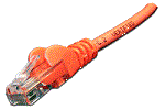 LAN-45-45-1.5-LSZH Патч-корд LANMASTER LSZH UTP кат.5Е, с заливными колпачками, 1.5 м, оранжевый