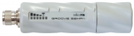 RBGroove52HPn MikroTik Groove 52 with N-male connector, High Gain Single Chain 2.4GHz / 5GHz 802.11abgn wireless, 600MHz CPU, 64MB RAM, 1x LAN, mounting loops, POE,