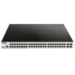 D-Link DGS-1210-52MPP/ME/B1A, PROJ L2 Managed Switch with 48 10/100/1000Base-T ports and 4 1000Base-X SFP ports (48 PoE ports 802.3af/802.3at (30 W),