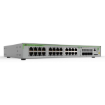 AT-GS970M/28-50 Allied Telesis 24 x 10/100/1000T ports and 4 x SFP uplink slots (100/1000X SFP), Fixed one AC power supply, EU Power Cord