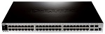 DGS-3620-52P D-Link DGS-3620-52P/A1AEI, 48-ports PoE 10/100/1000Base-T L3 Stackable Management Switch with 4-ports SFP+