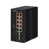 56692 Коммутатор Edge-corE 8 10/100/1000 BASE-T PoE+ Ports , 2 10/100/1000 BASE-T Ports, plus 4 100/1000BASE-X SFP Industrial Gigabit Ethernet Switch Edge-c