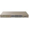 173225 Коммутатор Tenda TEG1126P-24-410W Коммутатор неуправляемый PoE, 24 порта 24x1 Гбит/с, PoE 24х30 Вт (до 370Вт), SFP 2x1 Гбит/с, установка в стойку