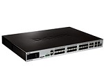 D-Link DGS-3620-28SC/B1AEI, PROJ L3 Managed Switch with 20 1000Base-X SFP ports and 4 100/1000Base-T/SFP combo-ports and 4 10GBase-X SFP+ ports.32K Ma