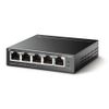 109163 Коммутатор TP-LINK Bad Pack TL-SF1005LP 5-портовый 10/100 Мбит/с неуправляемый коммутатор с 4 портами PoE, металлический корпус, настольная установка,