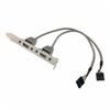 125659 Кабель Advantech '1700100170-ME (1700100170-S) Cable 2*5P-2.54/USB-A(F)*2 17.5cm W/BKT F/5/ Analog OEM '1700100170