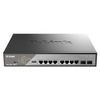 132350 Коммутатор D-Link DSS-200G-10MPP/A1A Настраиваемый L2 коммутатор с 8 портами 10/100/1000Base-T и 2 портами 1000Base-X SFP (8 портов PoE 802.3af/at/bt,