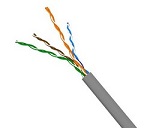 NM-UTP5E4PR-CU NewMax UTP, 4 пары, 25AWG, Кат.5e, PVC, серый, 305 метров