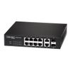 56655 Коммутатор Edge-corE ECS4510-12PD Edge-corE 8 ports 10/100/1000Base-T + fixed 2*1G SFP+ 2 x 1G SFP with PD and PSE Feature L2+ Gigabit Ethernet Switch