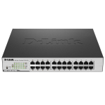 D-Link DGS-1100-24P/ME/B2A, L2 Smart Switch with 24 10/100/1000Base-T ports (12 PoE ports 802.3af/802.3at (30 W), PoE Budget 100 W).8K Mac address, 80