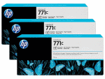 B6Y37A Cartridge HP 771C для DesignJet Z6200, фото черный, тройная упаковка B6Y13A (3*775мл) (просрочен рекомендуемый срок годности!!)