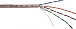 NM-UTP5E4PR-CCA Кабель LANMASTER NewMax UTP CCA, 4 пары, Кат.5e, PVC, серый, 305 метров