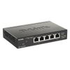 84411 Коммутатор D-Link DGS-1100-05PDV2/A1A Настраиваемый L2 коммутатор с 5 портами 10/100/1000Base-T (2 порта PoE 802.3af, PoE-бюджет 18 Вт (802.3at) или 8