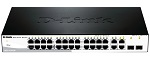 D-Link DES-1210-28/C1A , WEB Smart III Switch with 24 Ports 10/100Base-TX + 2 10/100/1000Base-T+ 2 Combo 10/100/1000Base-T/SFP