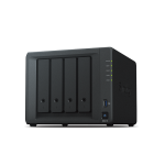 DS418 Synology QC1,4GhzCPU/2GB/RAID0,1,10,5,6/up to 4HDDs SATA(3,5' or 2,5')/2xUSB3.0/2GigEth/iSCSI/2xIPcam(up to 30)/1xPS/2YW repl DS416