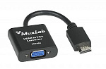 Преобразователь [500466] MuxLab 500466 сигнала HDMI в VGA, 1 вход (HDMI), 1 выход (VGA).