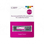 1891115 SSD CBR SSD-500GB-M.2-EX22, Внутренний SSD-накопитель, серия "Extra", 500 GB, M.2 2280, PCIe 4.0 x4, NVMe 1.3, Phison PS5016-E16, 3D TLC NAND, DRAM, R/W s